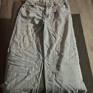 Forever 21 Light Blue Flare & Wide Leg Jeans